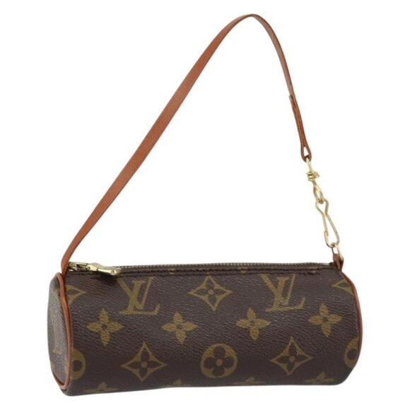 LOUIS VUITTON Monogram Papillon Pouch LV Auth 159698